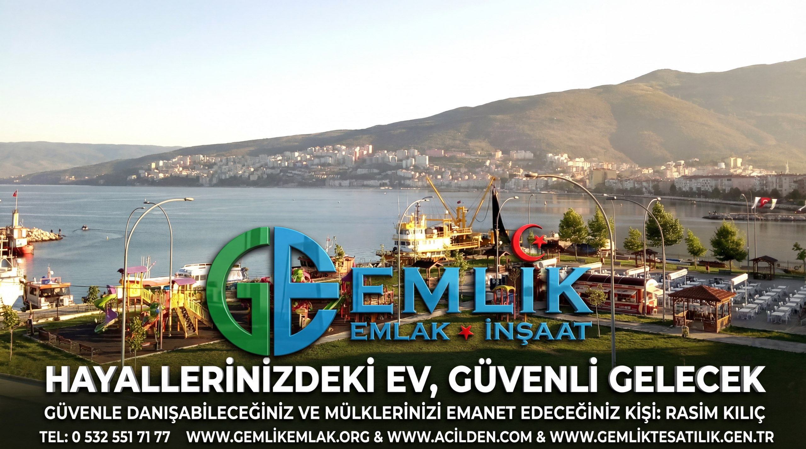 Emlak Portföyü, Gemlik’teki satılık ve kiralık tüm gayrimenkul türlerinin profesyonel sunumlarını içerir.