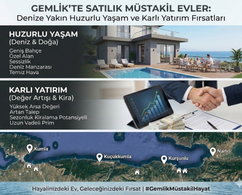Gemlik'te Satılık Müstakil Evler Denize Yakın Huzurlu Yaşam ve Karlı Yatırım Fırsatları