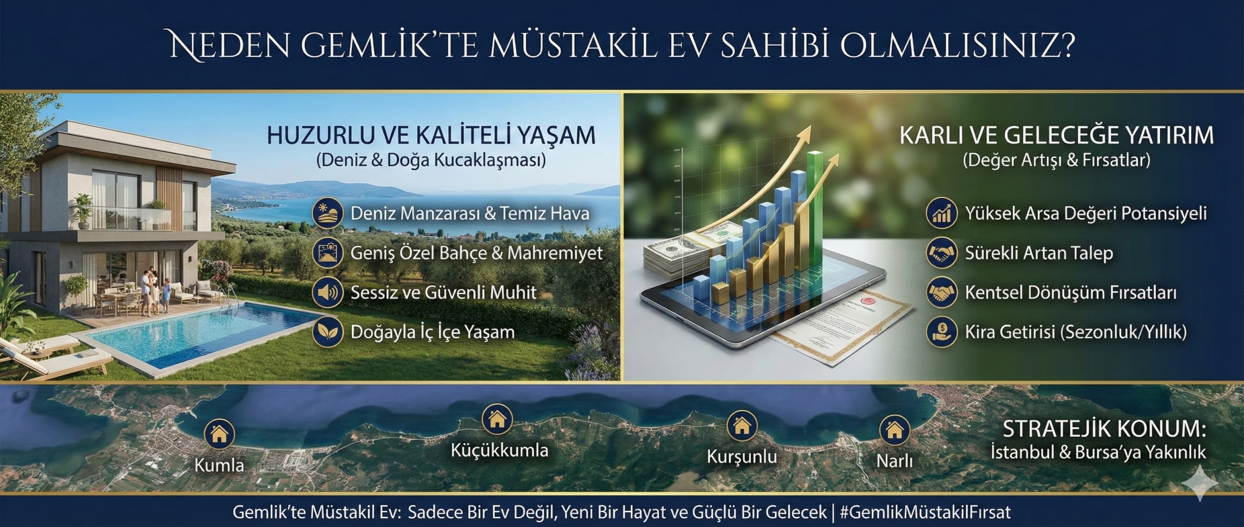 Neden Gemlik'te Müstakil Ev Sahibi Olmalısınız