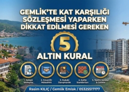Gemlik Kentsel Dönüşüm Rehberi Kat Karşılığı Yenileme ve Avantajlar 2026