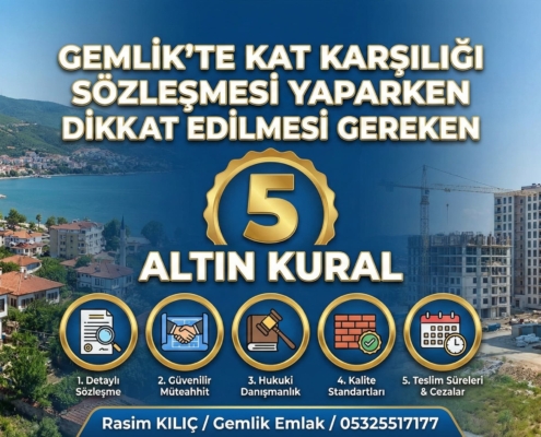 Gemlik Kentsel Dönüşüm Rehberi Kat Karşılığı Yenileme ve Avantajlar 2026